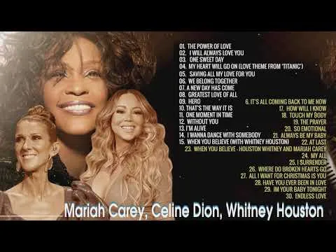 Mariah Carey, Celine Dion, Whitney Houston Greatest Hits (Best Songs of Divas)