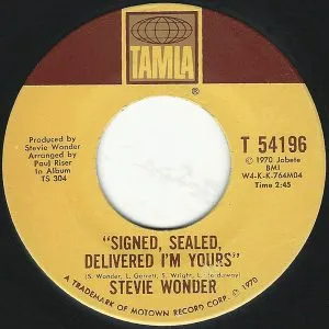 Stevie Wonder - Signed, Sealed, Delivered (I'm Yours)