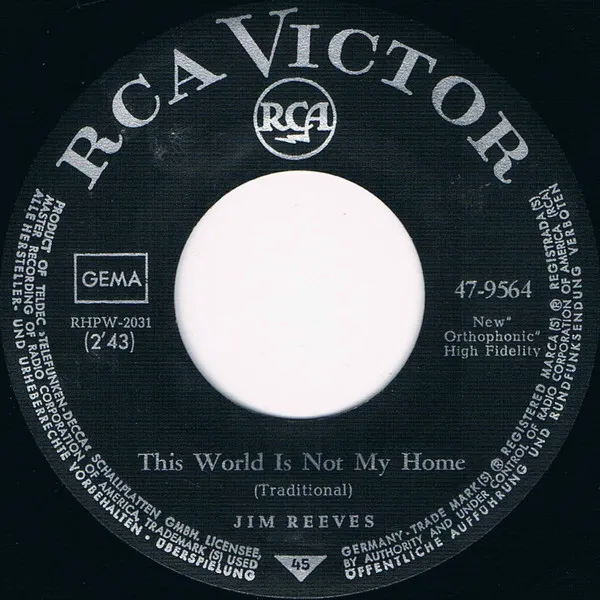 Jim Reeves – This World Is Not My Home